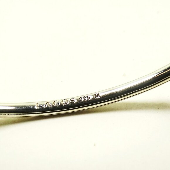 LAGOS Sterling Silver Purple Amethyst Set of Three Bangle Bracelets - Picture 9 of 11